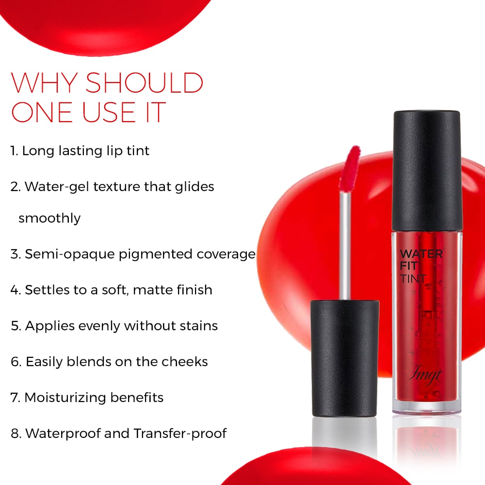 Water Fit Lip Tint - Picnic Red