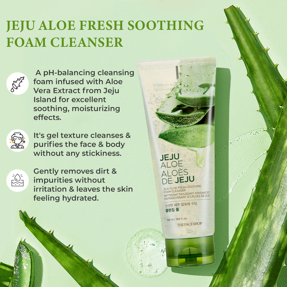 Jeju Aloe Fresh Soothing Cleansing Foam