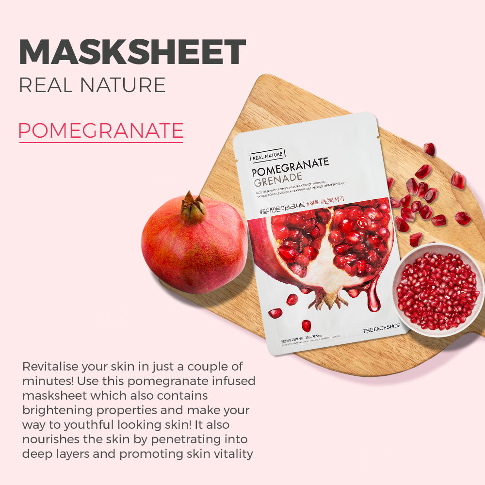 Real Nature Pomegranate Face Mask