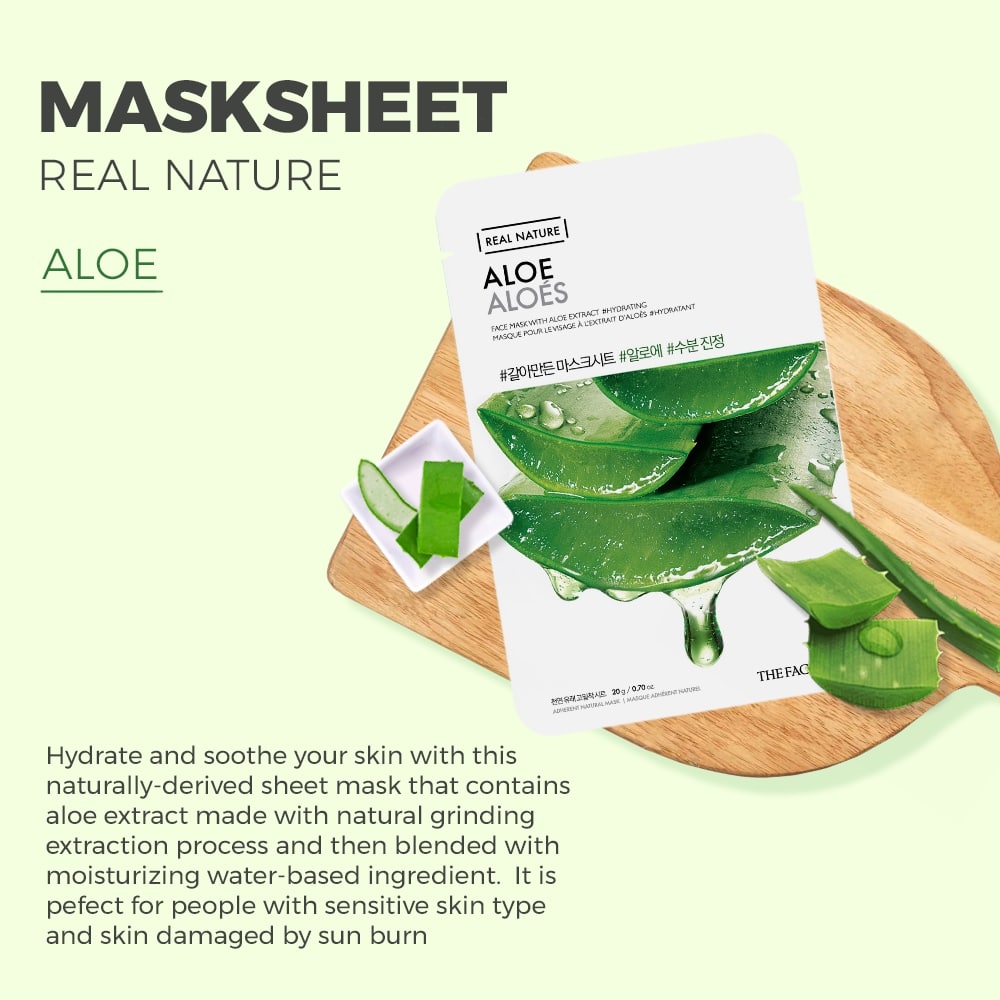 Real Nature Aloe Face Mask