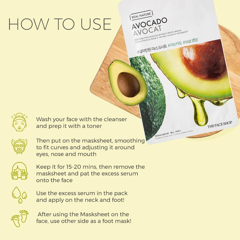 Real Nature Avocado Face Mask