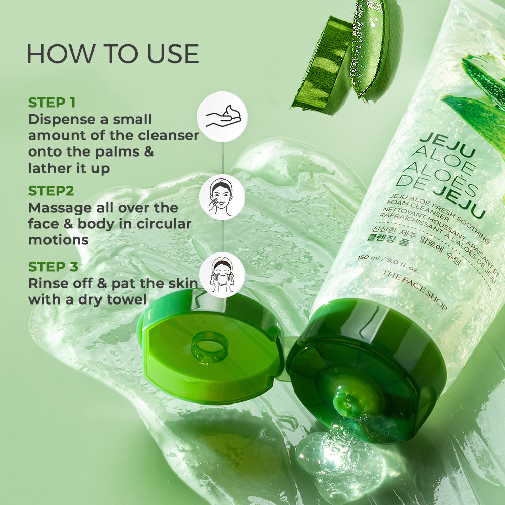 Jeju Aloe Fresh Soothing Cleansing Foam