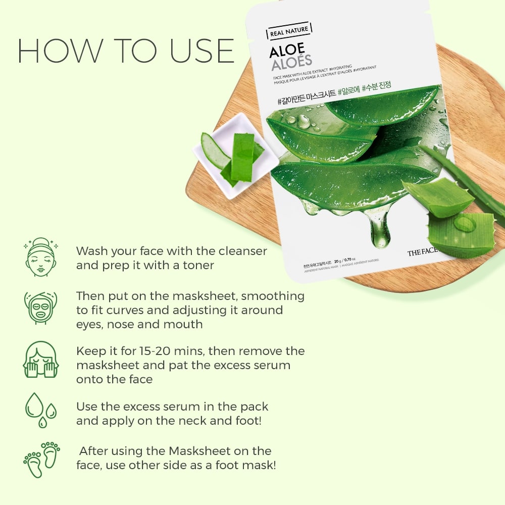 Real Nature Aloe Face Mask