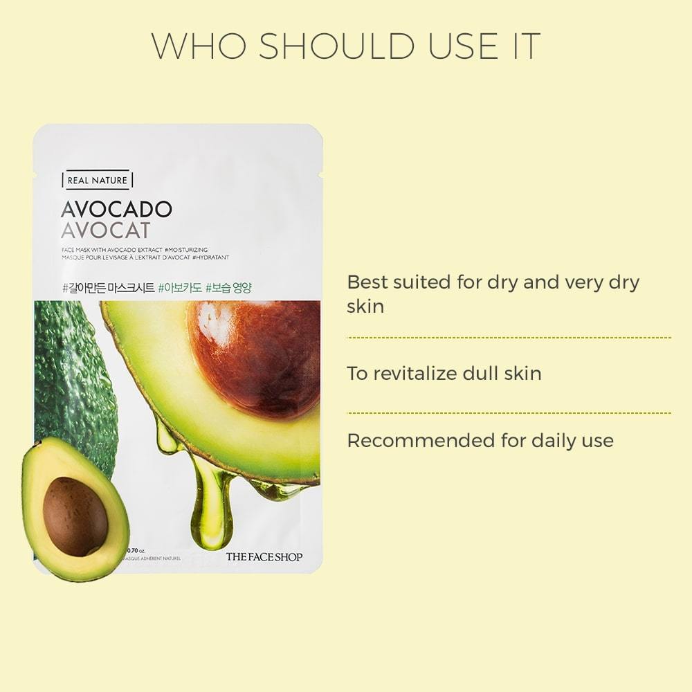 Real Nature Avocado Face Mask