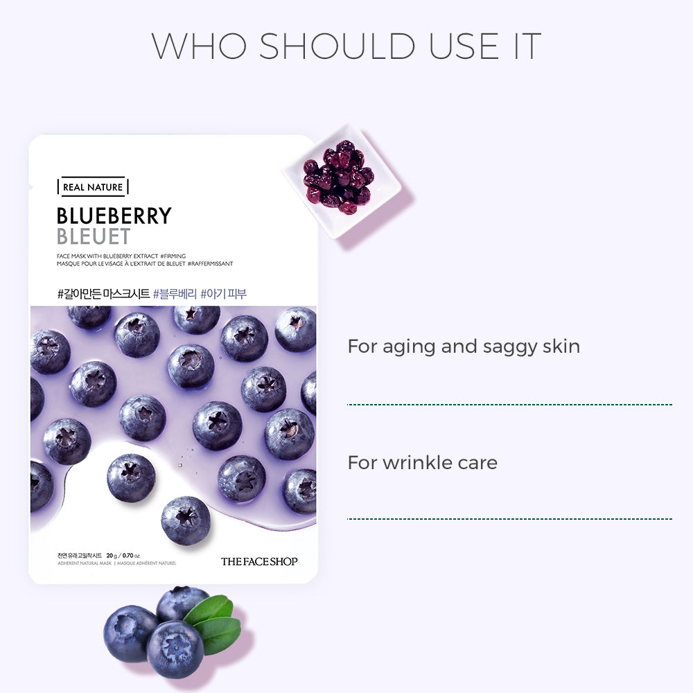 Real Nature Blueberry Face Mask