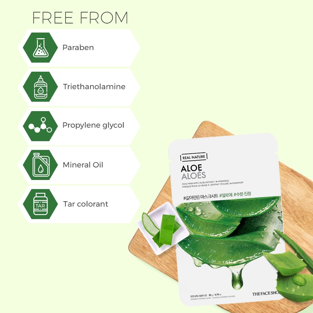 Real Nature Aloe Face Mask