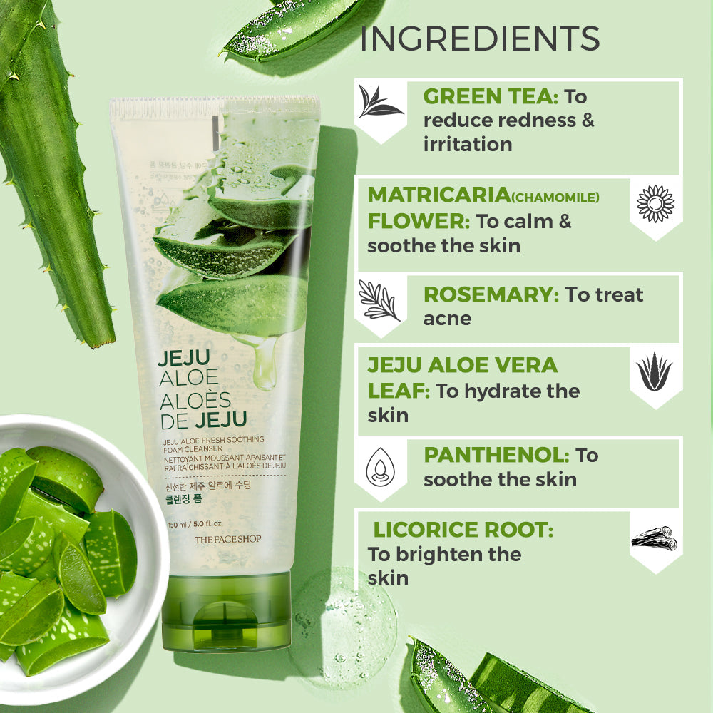 Jeju Aloe Fresh Soothing Cleansing Foam