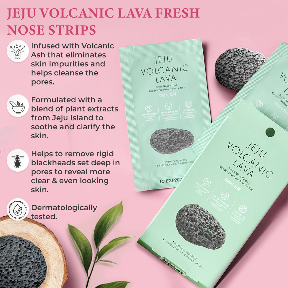 Jeju Volcanic Lava Fresh Nose Strips