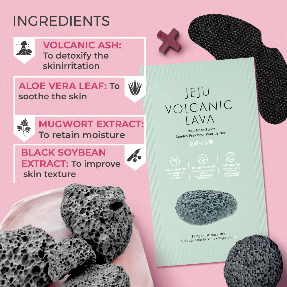 Jeju Volcanic Lava Fresh Nose Strips