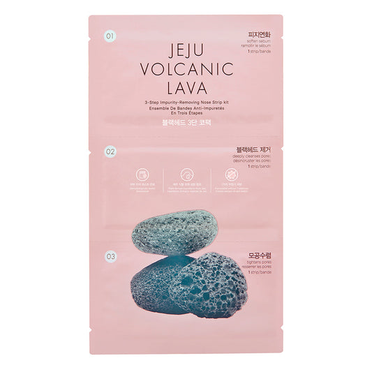 Jeju Volcanic Lava 3 Step Impurity Removing Nose Strip Kit